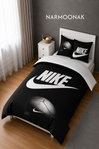 روتختی سه بعدی یک نفره مدل نایک ( Nike) چاپ دیجیتال، رنگ ثابت